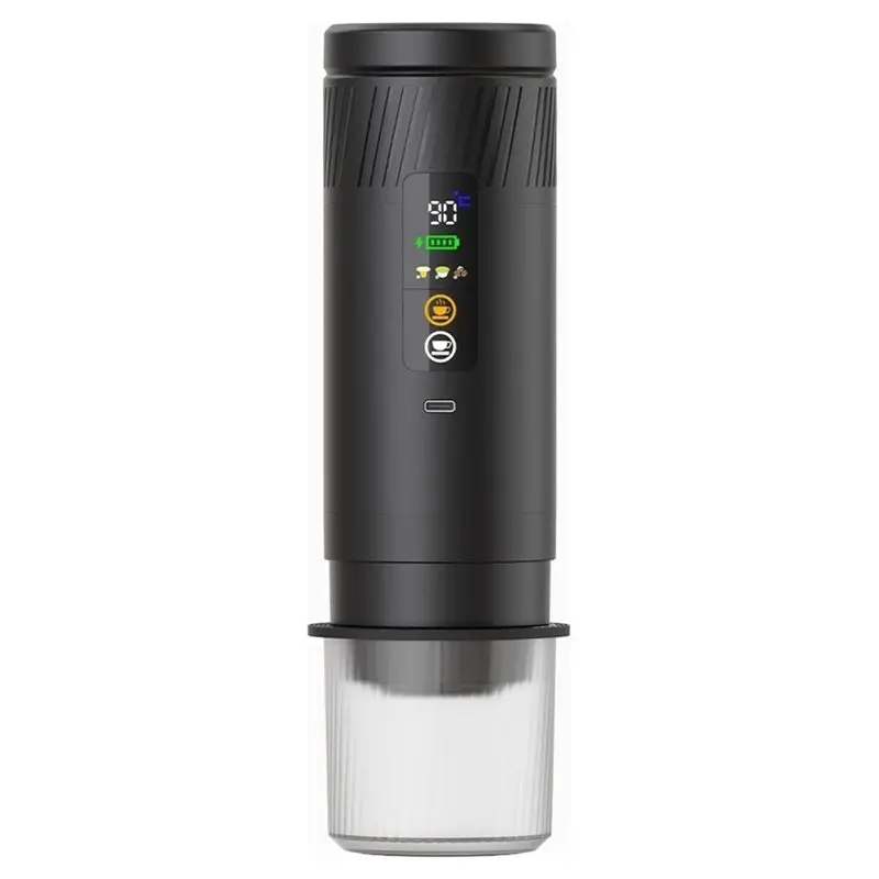 B82B-For Car& Home Portable Coffee Maker Dual Use, Compact Fast-Brewing Espresso Machine