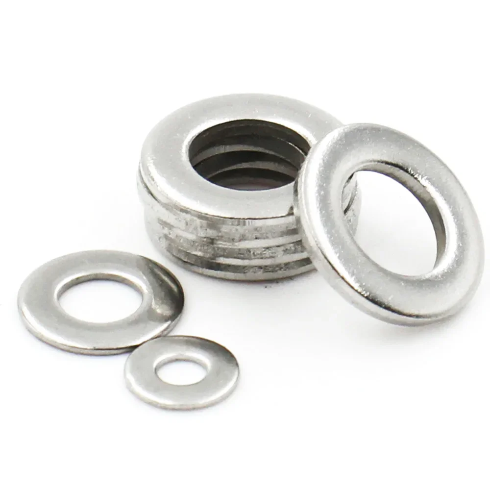 1-100PCS Grote Platte Ring M1.6/M2/M2.5/M3/M4/M5/M6/M8-M33 Din9021 304 Roestvrij Staal Grote Metalen Pakking Meson Vlakte Ringen