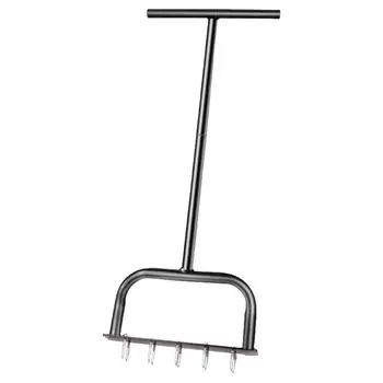 Manual lawn aerator ground loosening agricultural tool portable lawn aerator for damp grass and soil garden soil suction tool
