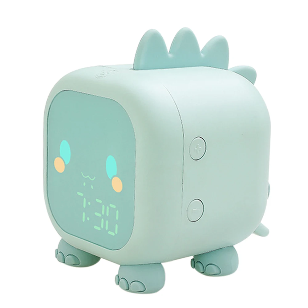 Kids Digital Alarm Clock Time Temperature Display Sound Control Snoozing Function Wake Up Light Clock for Bedside Boys Girls