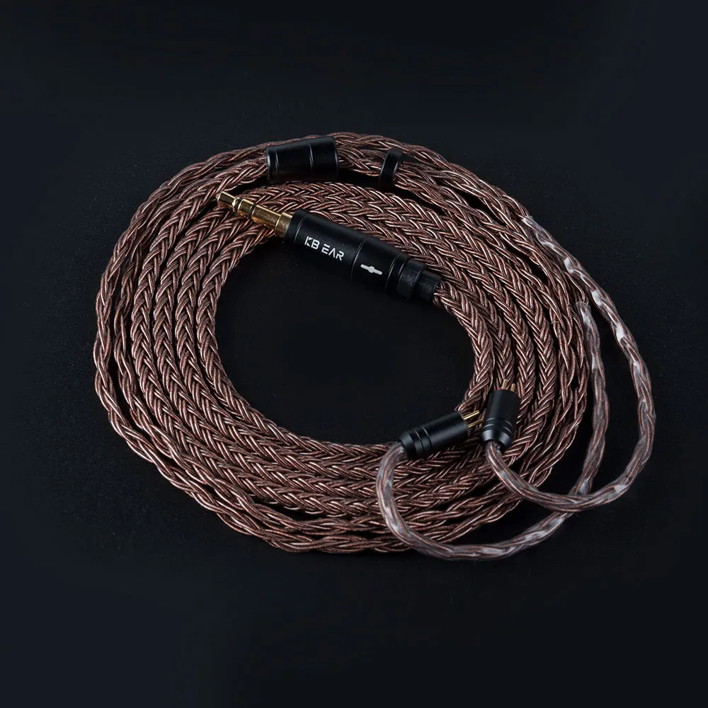 Picture 3: KBEAR 16 core 2-pin IEM headphone cable,upgraded HiFi in ear display replacement TRS pure copper extension cable