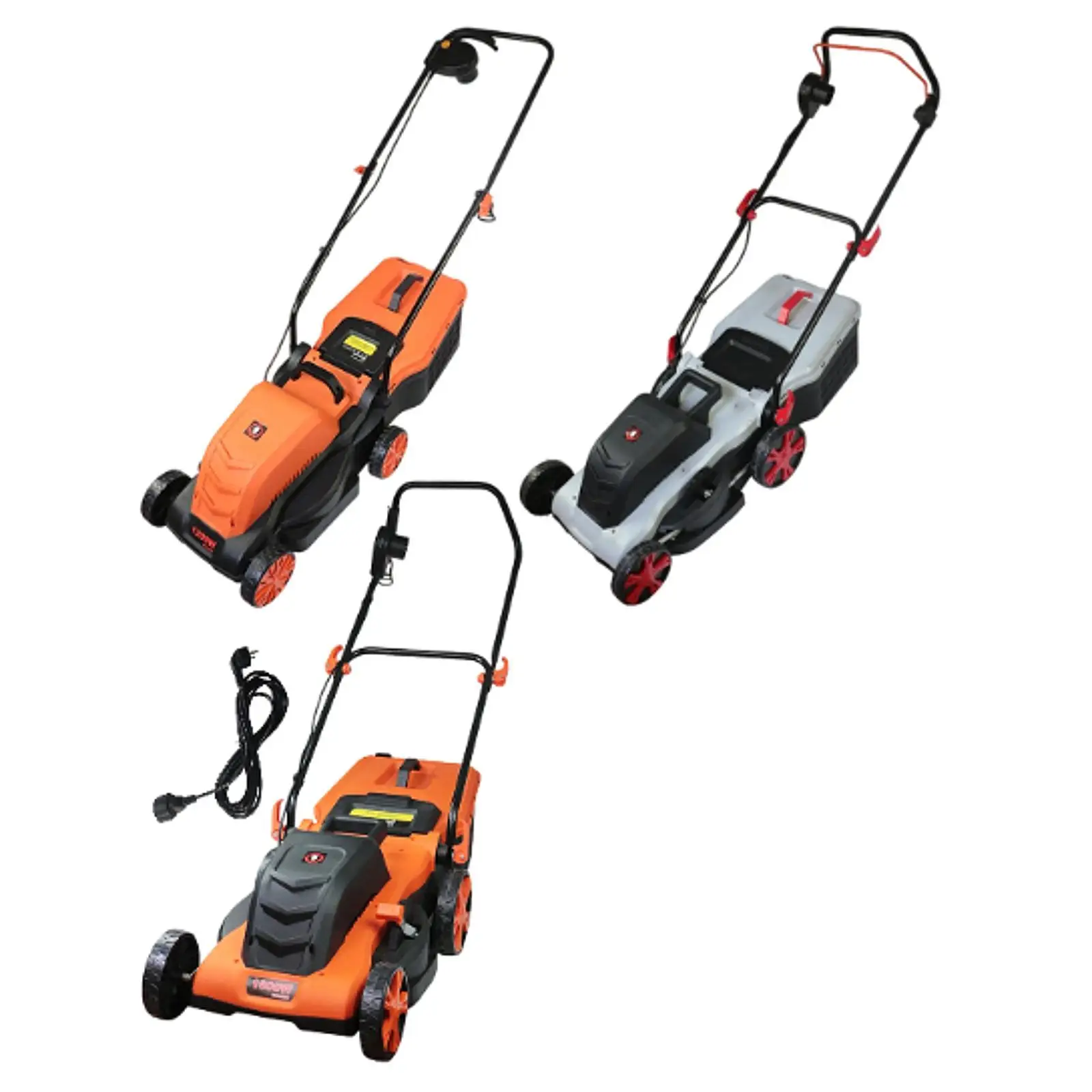 

Electric Lawn Mower Lightweight Attachment with Grass Box Versatile String Trimmer for Household Backyard Yard Farm Outdoor