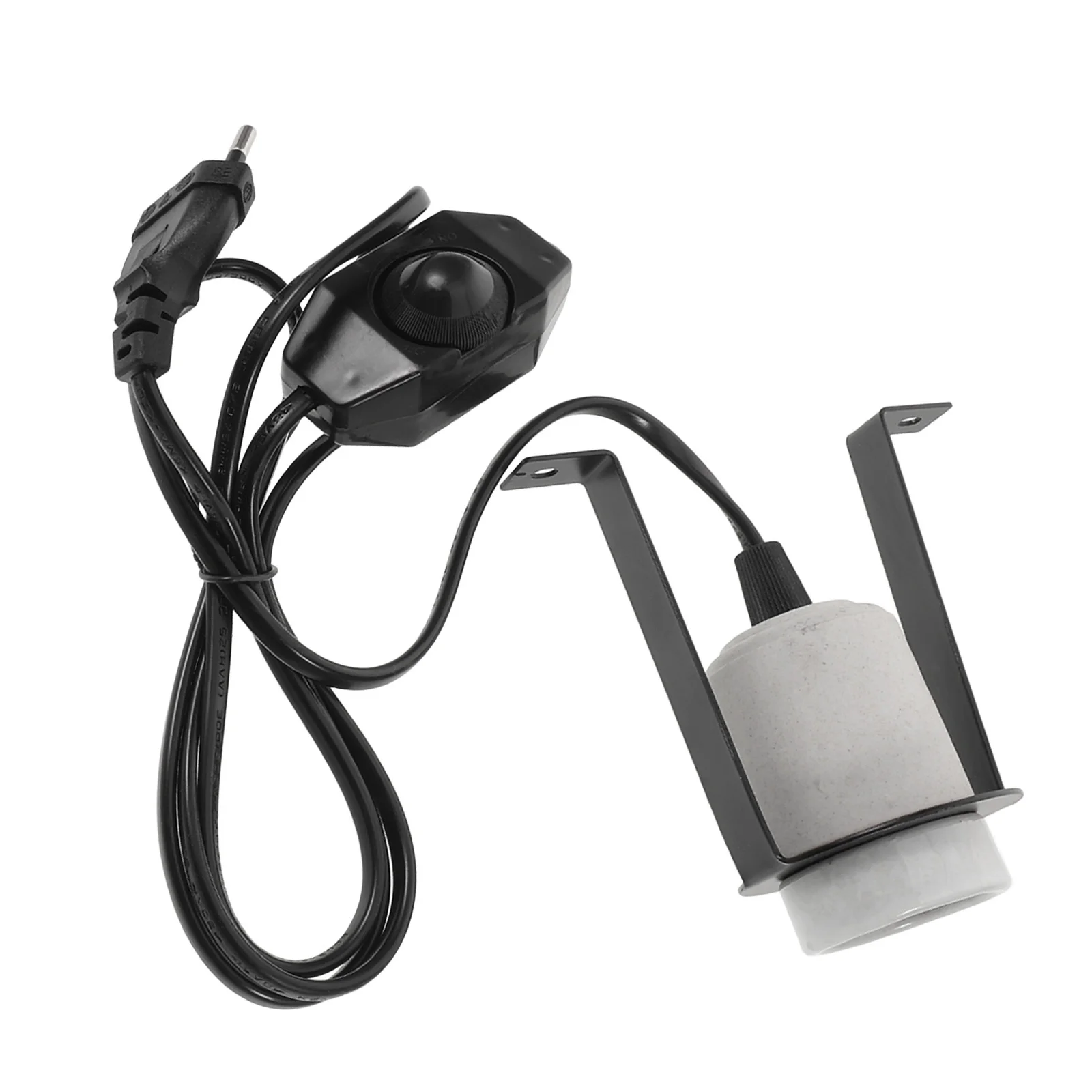 

Ceramic Reptile Heat Emitter Lamp Holder High Temperature Resistant Stable Support Adjustable Height for Turtle Lizard Snake