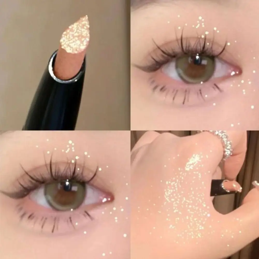 Duraturo 6 colori occhi strumenti per il trucco evidenziatore matita perlescente ombretto matita Eyeliner penna Glitter Shimmer Highlight Pen