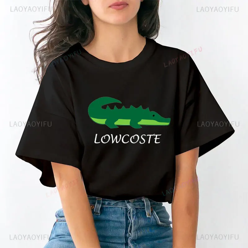 Low Cost Cheap Price Crocodile Brand 100% Pure Cotton T Shirt  Lowcoste  Cheap Replica Brand Expensive Seedy Grunge Unisex Tops