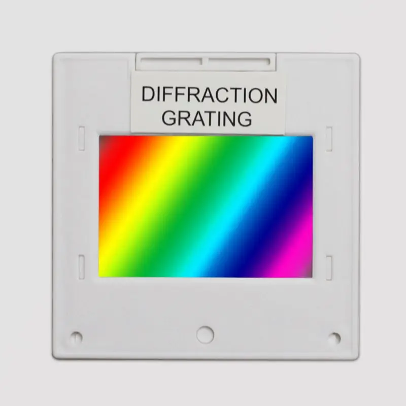 Ultra Precision Transmission Diffraction Grating with Frame 50/100/300/600 Line 50x50mm Fitting for Spectrograph 4 Sizes