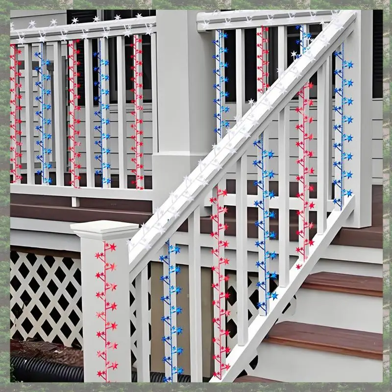 

【На складе】9 шт., гирлянды из проволоки со звездами и мишурой, звездные гирлянды для изготовления венков, упаковка подарков и поделок своими руками