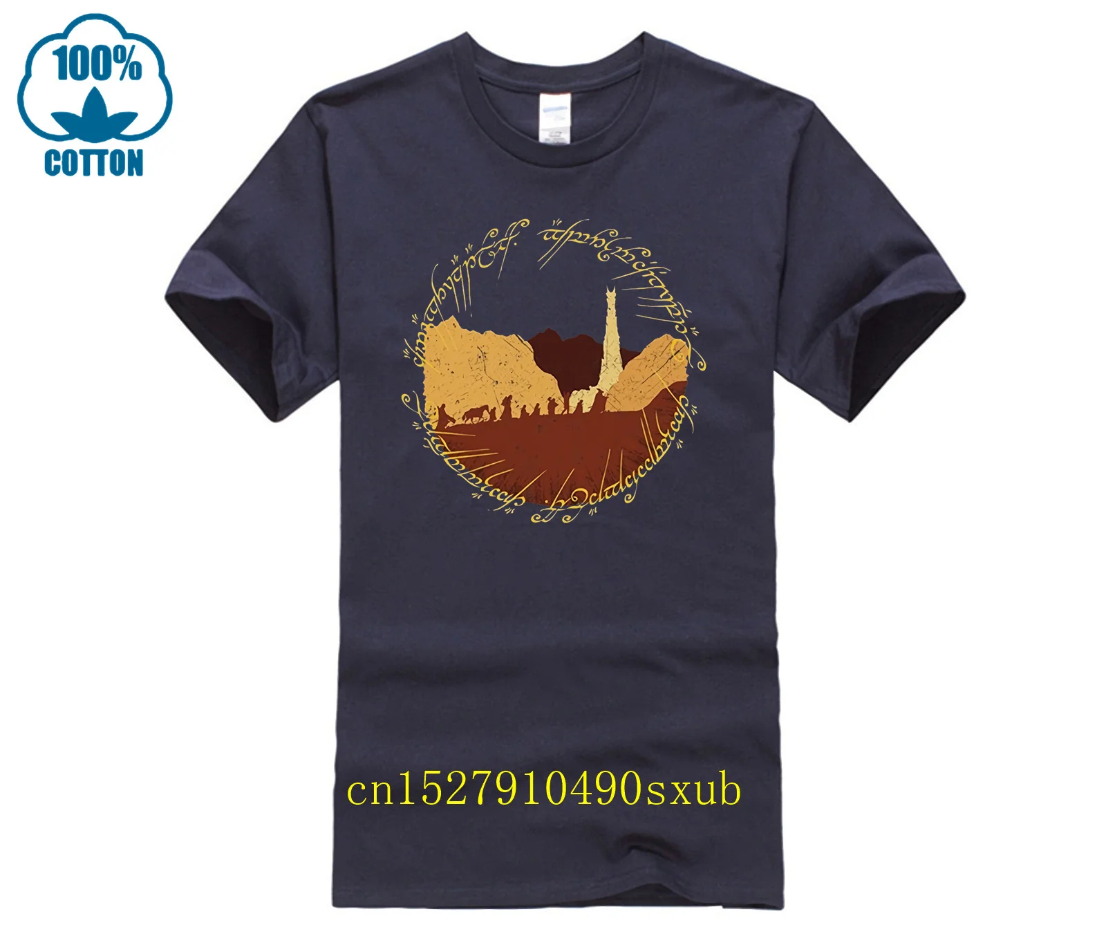 Funny t shirts RING FELLOWSHIP T-SHIRT Lord of Moria Minas the Rings Frodo Sauron Gandalf Aragon