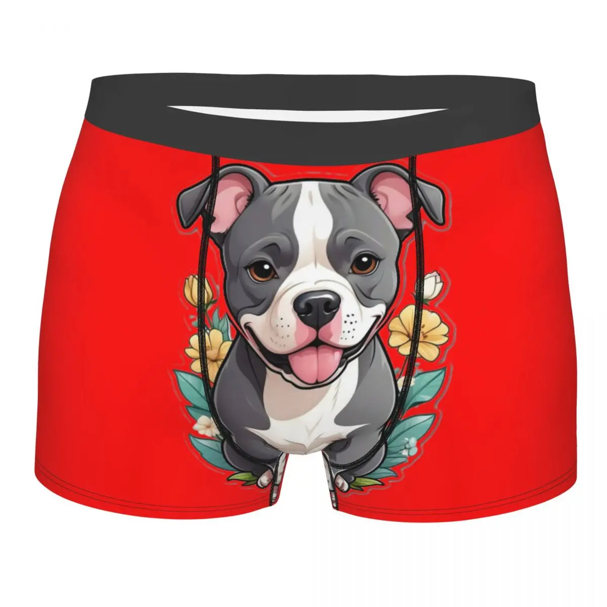 

Cute Pets Bulldog Men's Boxer Briefs special Highly Breathable Underpants High Quality 3D Print Shorts Birthday Gifts