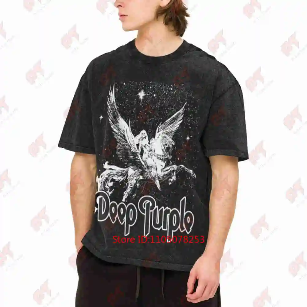 Deep Purple Stormbringer V2 Vintage Washed Tee Pure Cotton T-Shirt