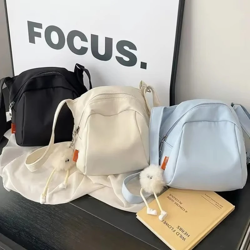 Lightweight and Versatile Nylon Shell Bag for Women, 2026 New Large Capacity Casual Single Shoulder Crossbody Commuting Bag