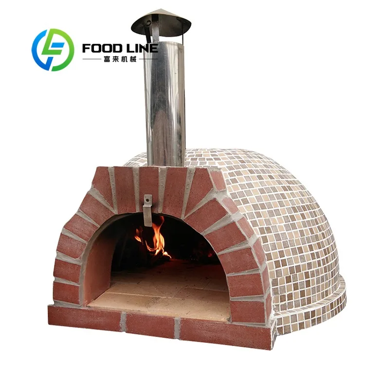 

Портативная печь для пиццы на 800 градусов, большая, глиняная, для дома и улицы, на дровах, отдельностоящая, для фудтрака