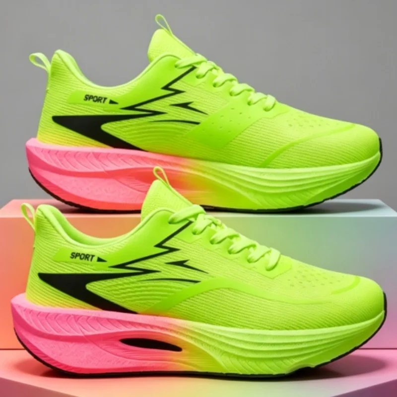 

Marathon Running Shoes Speciality Men Sports Carbon Board Breathable Lightweight Women Comfy Athletic Casual Stability Sneakers