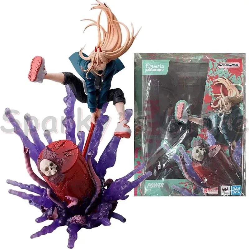 Bandai Original FiguartsZERO CHAINSAW MAN Anime Figure POWER Denji Action Figure Toys For Boys Girls Kids Birthday Gifts Model