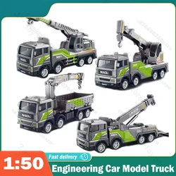 Engineering Car Model Truck Toys Alloy Diecast Simulation Crane Bulldozer Excavator Forklift Vehicles Collection Boys for Boys