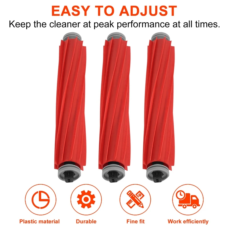 Rubber Main Roller Brush For Xiaomi Roborock G10 G10S S7 S70 S75 S7max T7S T7S Plus G10 Vacuum Cleaner Accessories