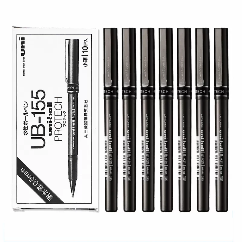 

UNI 5 neutral pens Made in Japan UB-155 Disposable Direct ink injection type A felt-tip pen