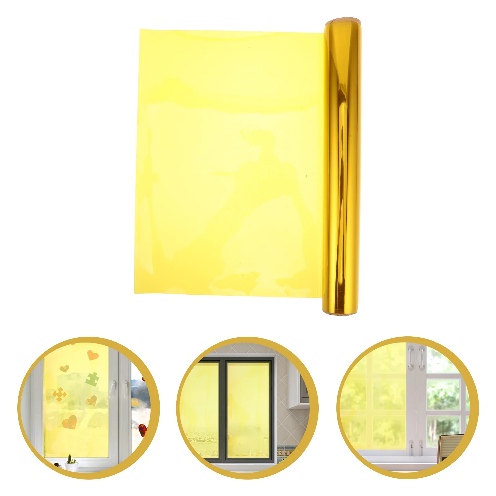 

0.3m X 130Cm Sun Heat Uv Blocking Window Film - Decorative Translucent Tint for Home Office Bedroom Privacy Glass Decoration