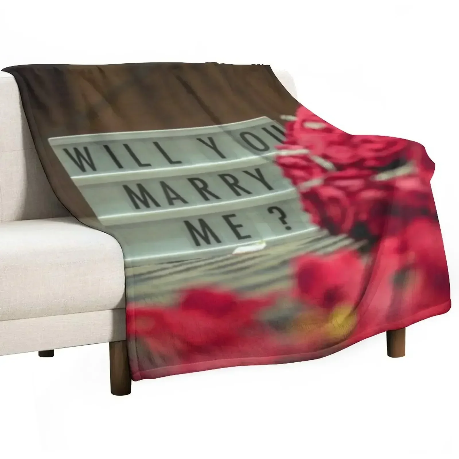 Will You Marry Me? Marriage Proposal Throw Blanket Bed cosplay anime Summer Beddings heavy to sleep Blankets
