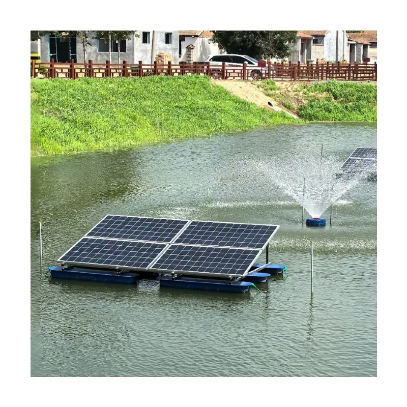 

Floating fountain pool surface paddle wheel aerator