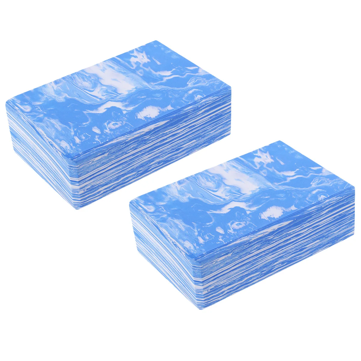 2 Pcs Camouflage EVA Yoga Dance Blocks High Density Yoga Blocks Lightweight Versatile Exercise And Fitness Bricks For Beginners