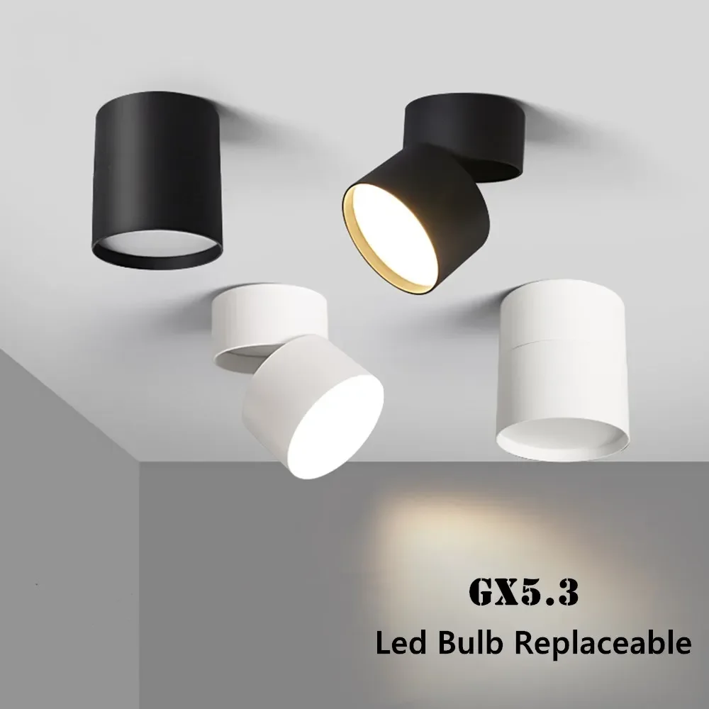 

Bulb Replaceable Led Downlight Spot Ceiling Lamps 7W Angle Adjustable Spot light 9W 12W Ceiling lights For Living Room Bedroom