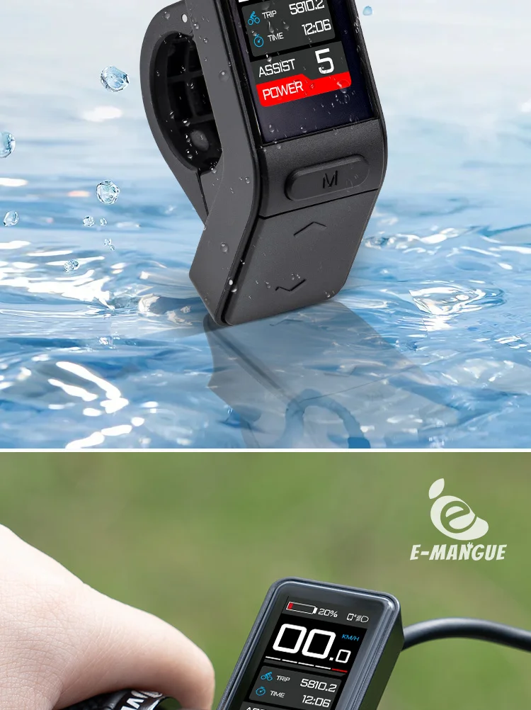 E-Bike-Display SW102T LCD-Bildschirm 0-5 Stufen für BAFANG BBS01B BBS02B BBSHD Mittelmotor E-Bike-Computer mit PAS UART-Protokoll – Detail 8