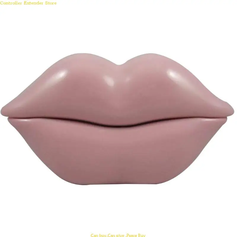 

Lips Telephone Rose Red Pink Mouth Lip Shaped Phone Landline for Home Hotel Deco