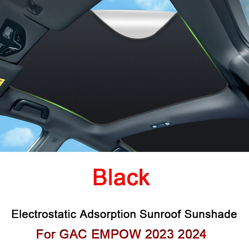 

Car Electrostatic Adsorption Sunroof Sunshade Covers Fit For GAC EMPOW 2023 2024 Heat Insulation Skylight Sticker Auto Accessory