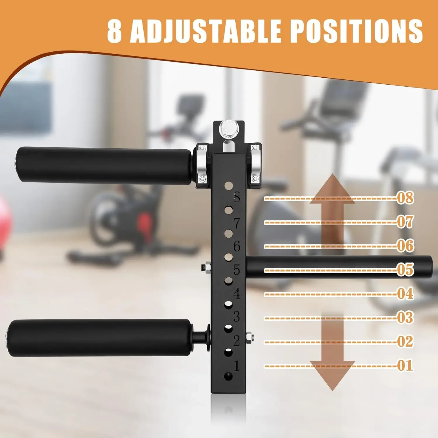 ماكينة تمديد وتجعيد الساق المثبتة - فتحة 1.02 بوصة و0.71 بوصة متوافقة مع 8 أوضاع قابلة للتعديل لتدريب الساق #4