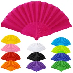 Tai Chi Fan Large Soft Plastic Fan Kung Fu Folding Fan Craft Gifts Stage Performance Dance Party Photography Stage Props Fans