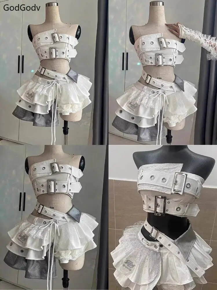 

French Retro Elegant Y2k 3 Piece Sets Women Vintage Solid Long Sleeve Sweater Lace Casual Vest + Plaid Chic Skirt Autumn 2024