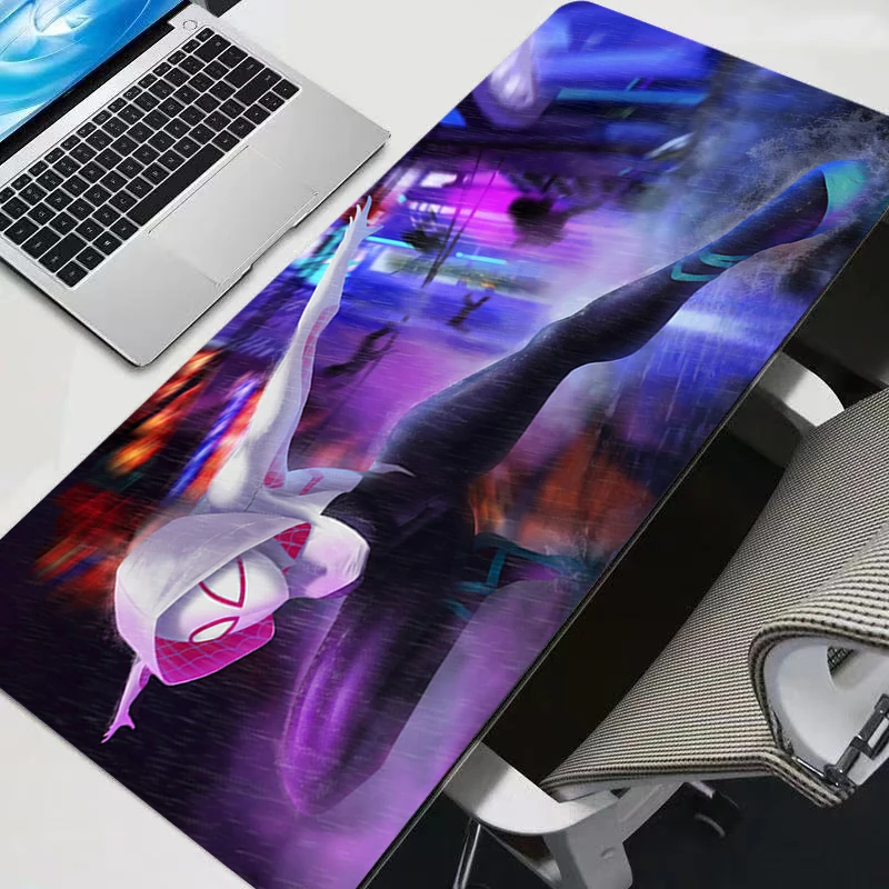 لوحة ماوس Spider-Woman Gwen كمبيوتر محمول مكتبي أكبر XXL سرعة كمبيوتر صغير لوحة مفاتيح مكتبية حصيرة ملحقات ألعاب الكمبيوتر المحمول لوحة ماوس