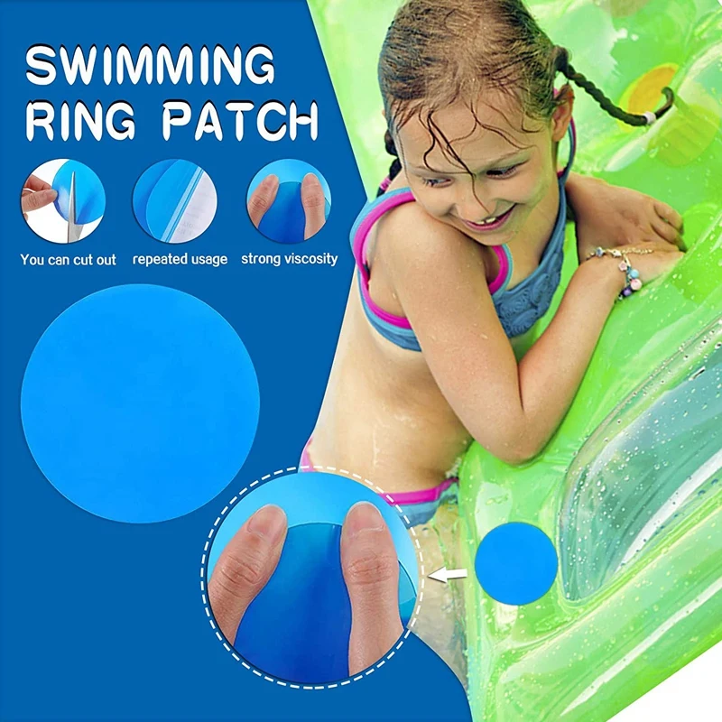 Inflatable Pool Self-Adhesive Repair Patches, Suitable For Repairing Inflatable Beds, Boats And Swimming Rings (10PC)