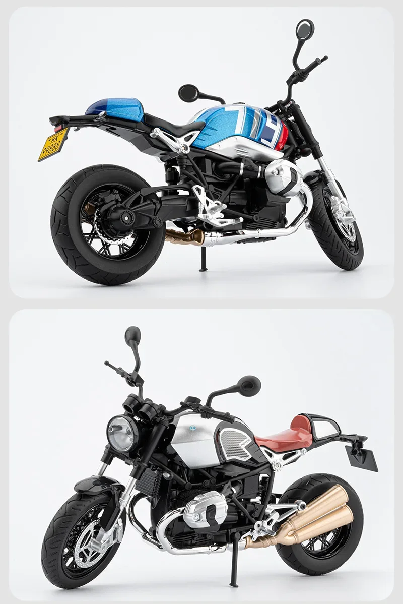 1:9 Latte Lega Moto Simulazione Sospensione Sterzo Modello Collezione Ornamenti Modelli di auto Giocattoli per bambini Regali