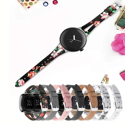 Compatible with Google Pixel Watch 2 strap ultra-thin retro leather strap replacement for women's wristband accessories