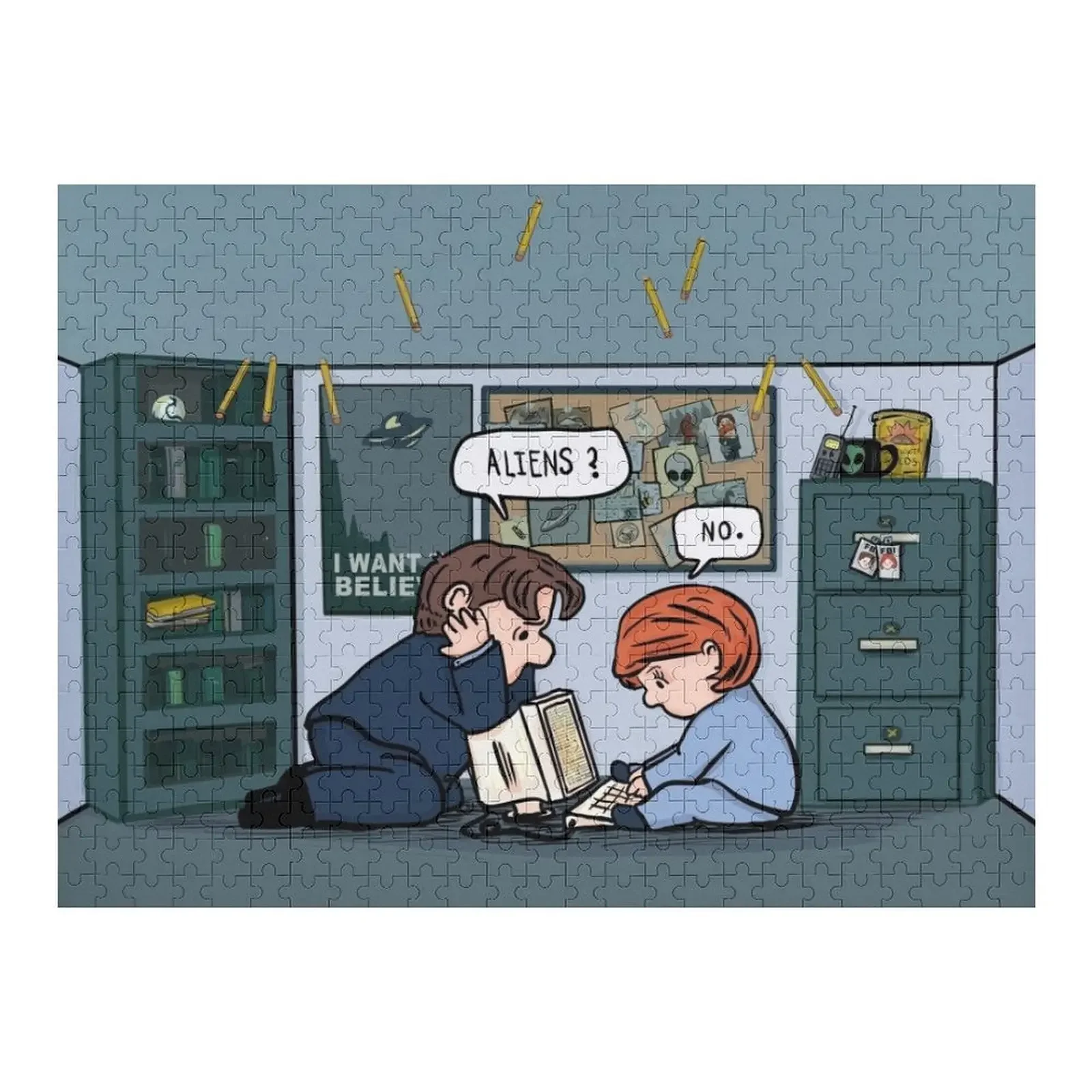 aliens? Jigsaw Puzzle Photo Custom With Photo Wood Name Puzzle