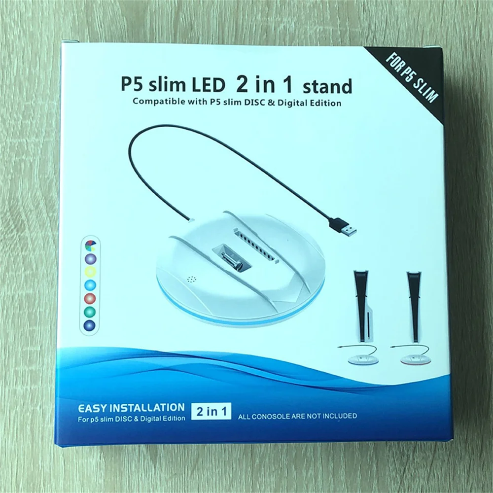 Soporte Vertical para consola PS5 Slim, unidad óptica delgada/versión digital, soporte Base 2 en 1, soporte Base para consola de juegos