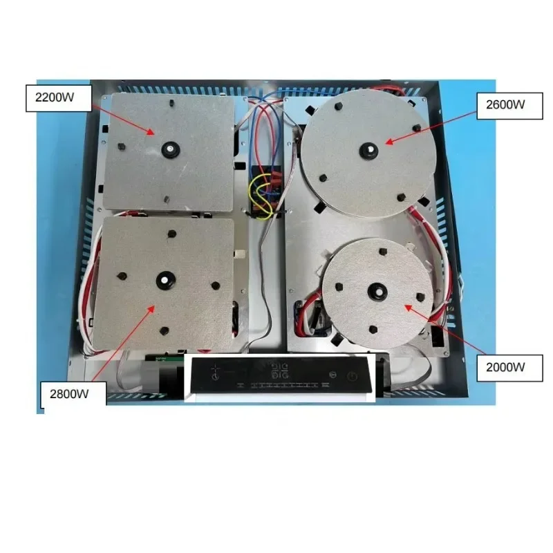 

4 Burner Under Granite Induction Cooker | Hidden Invisible Design Support OEM ODM Kitchen Appliance