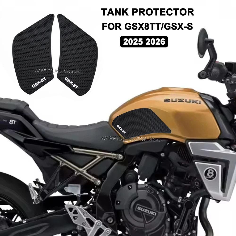 

Motorcycle Accessories Rubber Fuel Tank Stickers Kits Protection Thicken Stickers NEW For Suzuki GSX8TT GSXS8T GSX-S 2025 2026