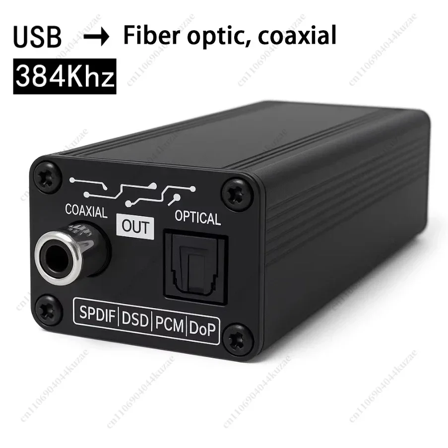 Mini USB Digital Audio Decoder, OTG Small Tail, I2S Fiber Coaxial Output, 32Bit 384K DSD256 Portable DAC