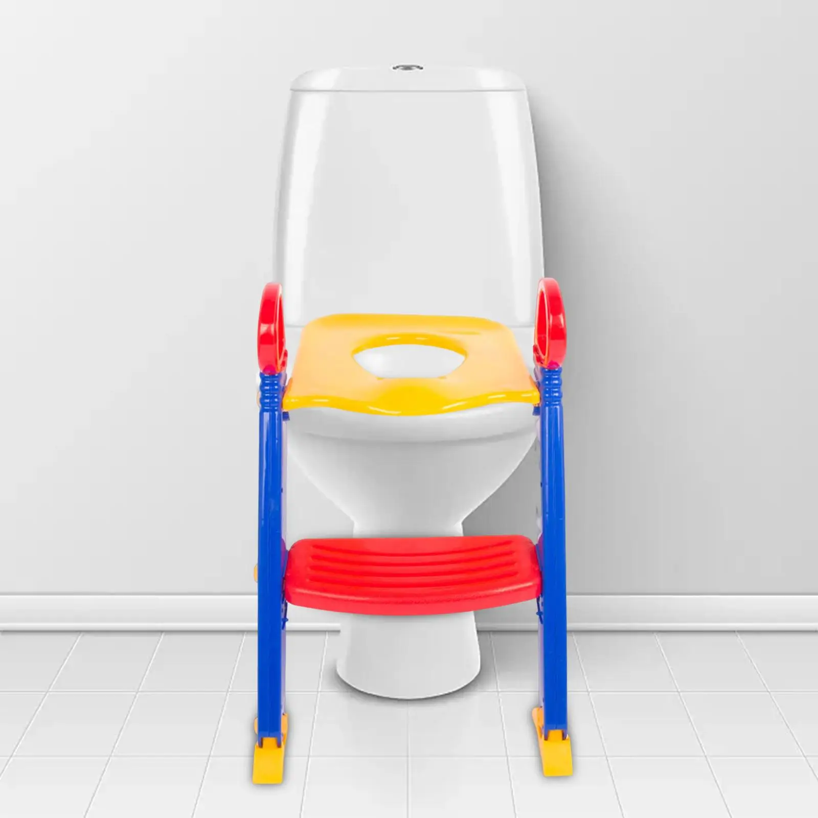 Potty Toilet Foldable ,Training Seat Handle Adjustable Sturdy with Step Stool Ladder for Infant