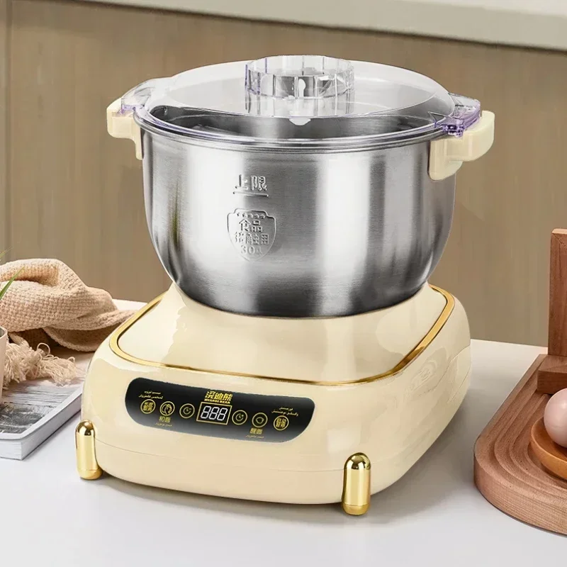 Fully Automatic Small Electric Dough Mixer with Fermentation Function - for Household Use, Large Capacity