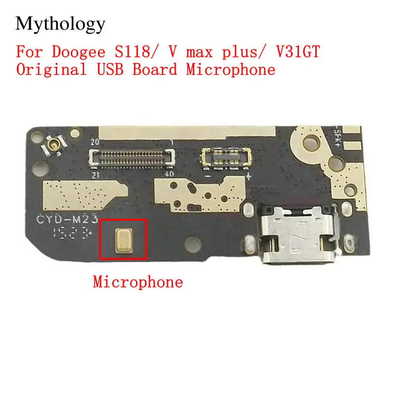 For Doogee S118 V max plus V31GT Original USB Board Microphone Mobile Phone Charger Circuits Replacement Part