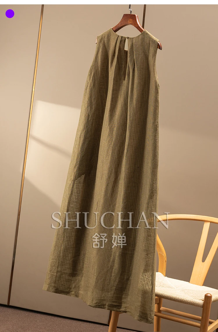 Nowa, subtarna luksusowa sukienka damska typu A, z francuskiego, barwionego w paski, delikatnego, błyszczącego srebrnego lnu, model 71B9, vestidos de fiesta