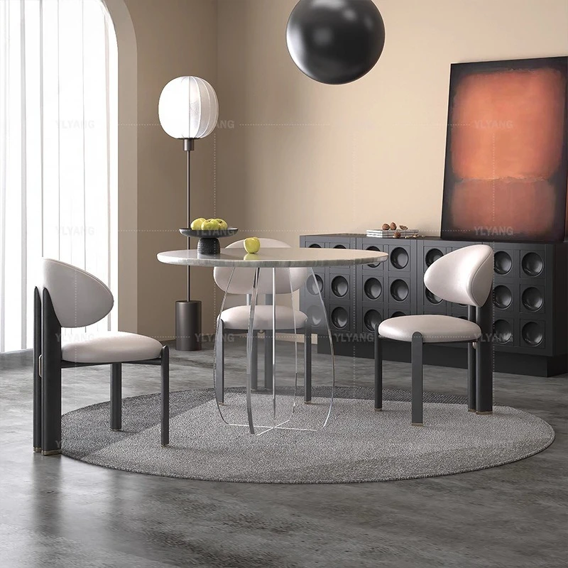 Transparent cross legs suspended acrylic table legs DIY custom round table support tripod round rock slab