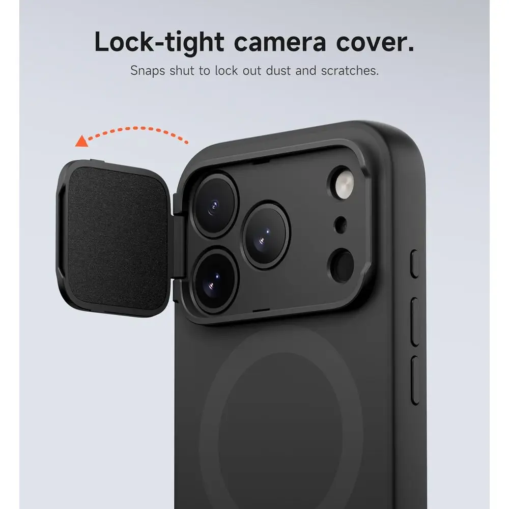 for iPhone 17 Pro Max Case with Camera Control Cover, Camera Cover and Adjustable Kickstand, Compatible with MagSafe, Shockproof