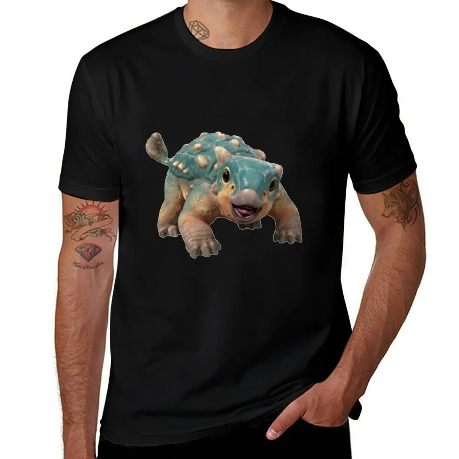 Bumpy Ankylosaurus magniventris T-Shirt Large Size Casual Tee Shirt
