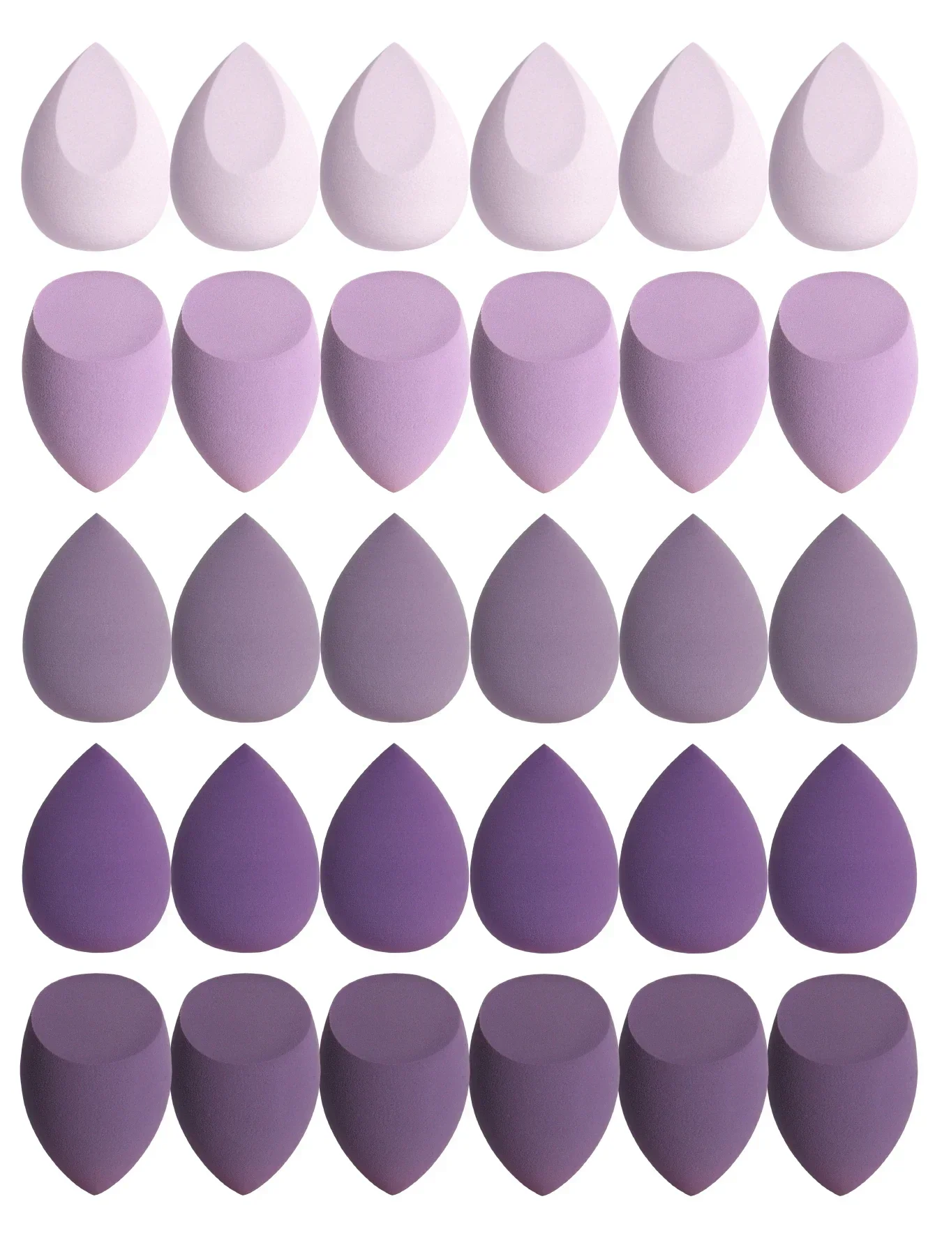 30 Beauty Eggs (make-upsponzen) Foundation Make-up Gemengde schoonheidsspons, vloeibaar, crème en poeder zonder vlek, meerkleurig C