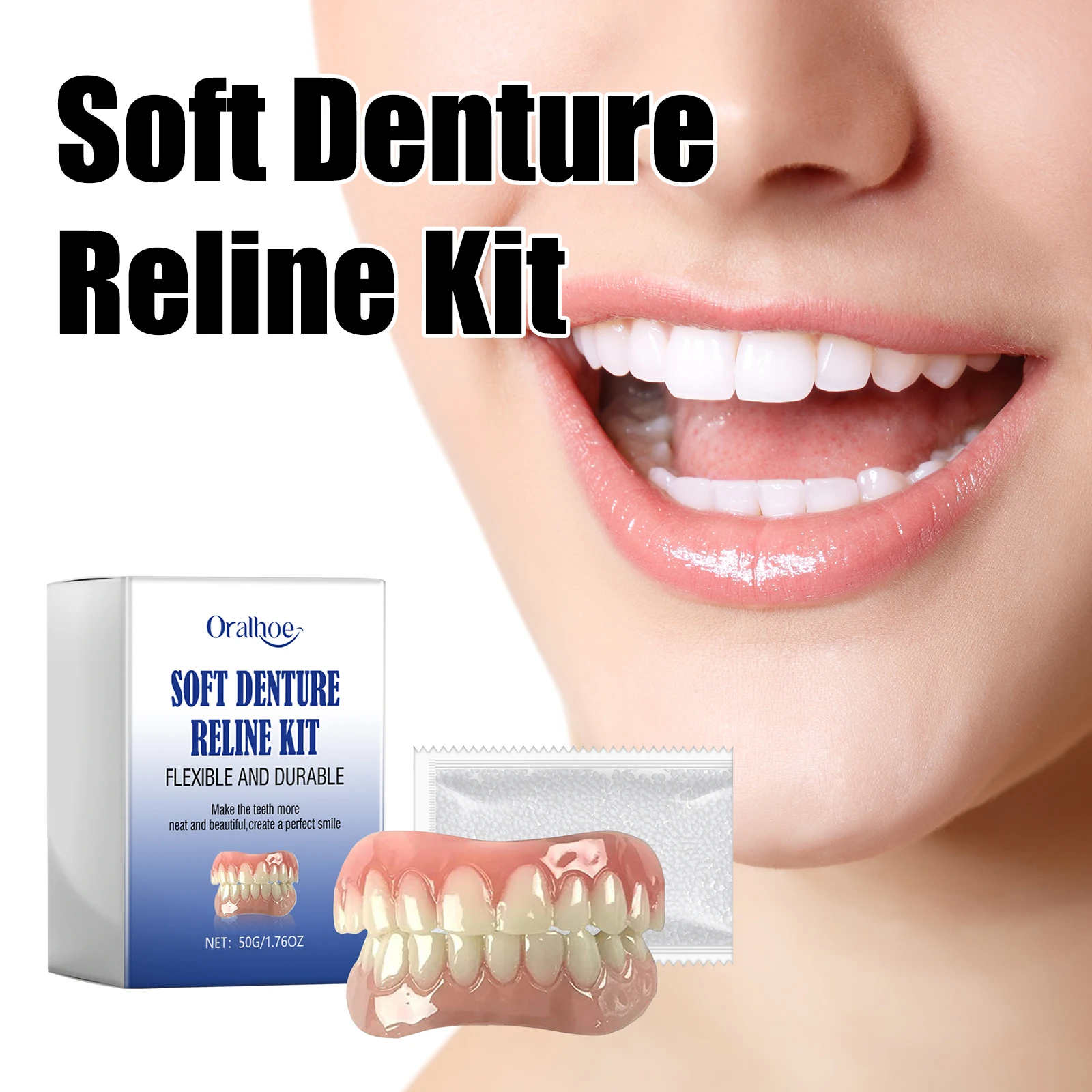 

Декоративные зубные виниры, виниры для заполнения зазоров между зубами, брекеты для коррекции зубов, наборы для изготовления зубных протезов.